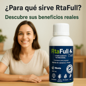 Frasco de RtaFull, suplemento natural para limpiar el hígado y mejorar la digestión